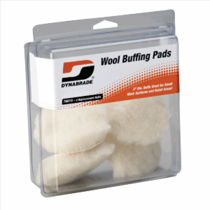 Dynabrade 3" Synthetic Wool Pads (Four in clear pkg.)